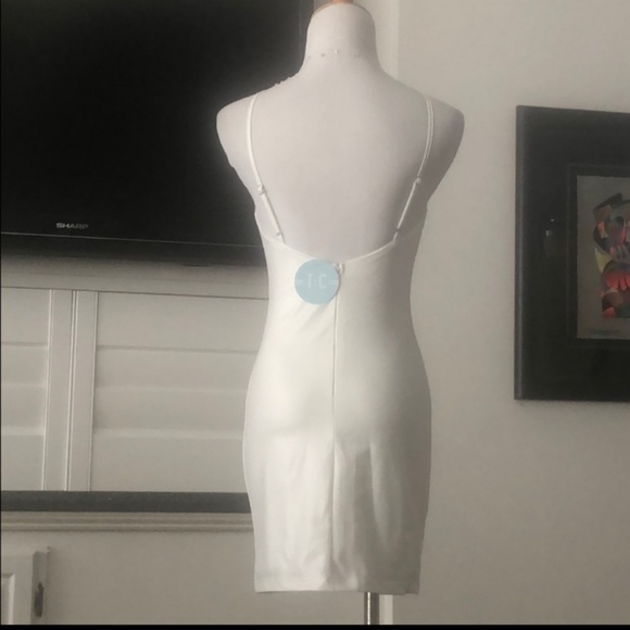 White Bodycon Dress - Picture 3 of 4